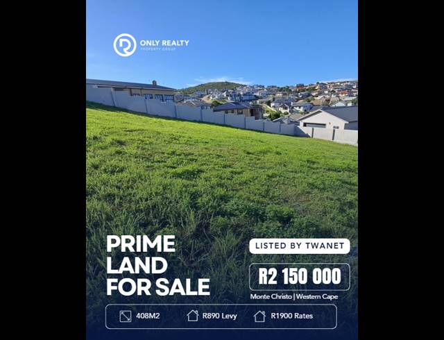 600M² VACANT LAND FOR SALE IN MONTE CHRISTO